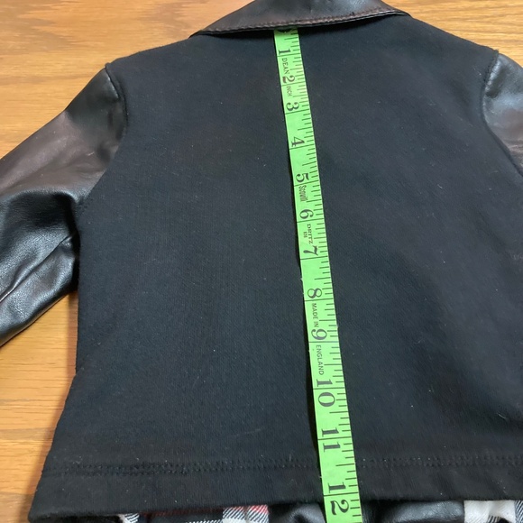 Girls Small (4T) Disney Minnie Mouse Biker Style Jacket Faux Leather EUC - Picture 10 of 14